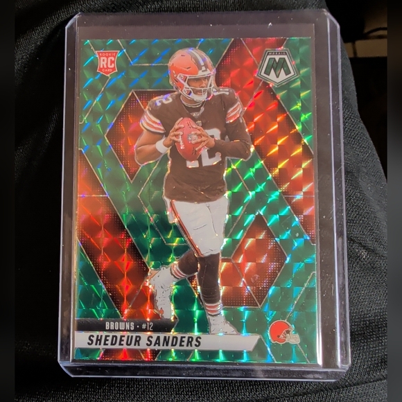 Shedeur Sanders- 2025 Panini Mosaic Green Mosaic Prizm #302 (RC) Browns - Picture 1 of 2